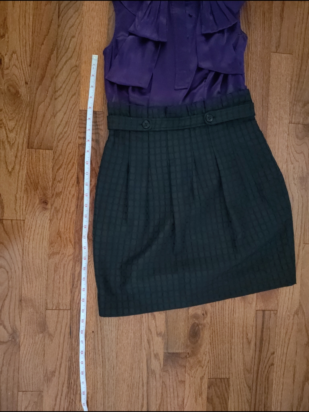 NWT BCBGMAXAZRIA Purple Black Dress Size 6P Hoco Homecoming 90s Y2K - Picture 12 of 13